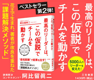 最短距離で結果を出す「最高のリーダーは、この仮説でチームを動かす」阿比留眞二著（三笠書房）